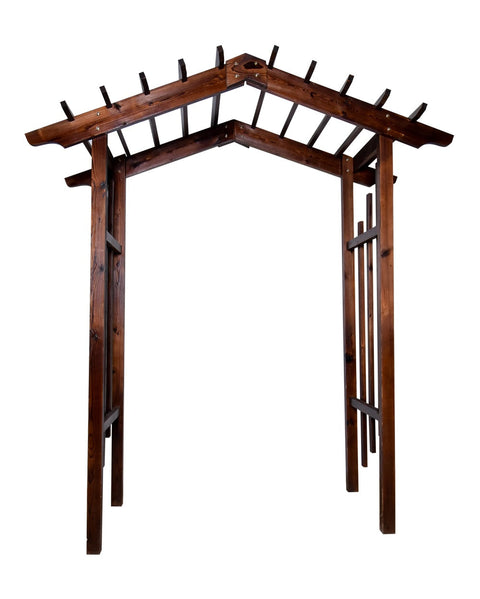 This elegant Arc Garden Gate-Gazebo adds a touch of sophistication to any garden. Made of durable materials, it provides shelter and a stunning focal point for outdoor gatherings. 