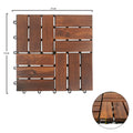 Wooden floor tiles for living rooms and patios