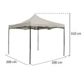 Waterproof canopy tent with heavy-duty frame for outdoor use