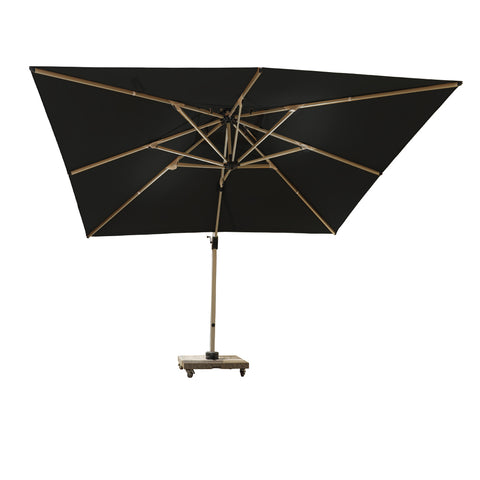 3.5m x 3.5m Outdoor Cantilever Square Umbrella with 120kg Marble Base