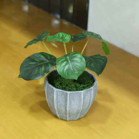 Lifelike Fake Alocasia Plant Bunch for Indoor and Outdoor Use