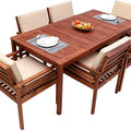 Solid wood 7 piece dining set for large gatherings