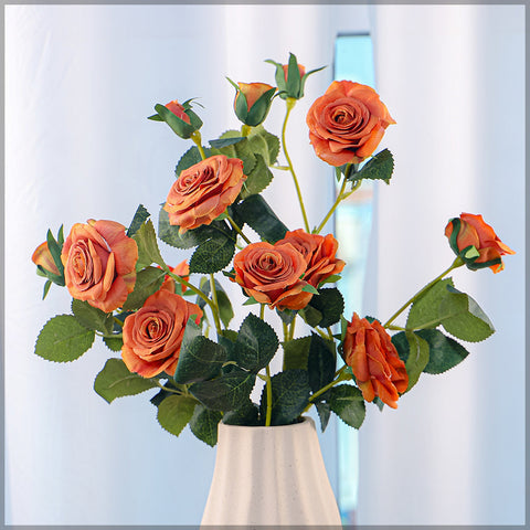 2pcs Artificial Long Stem Rose flowers