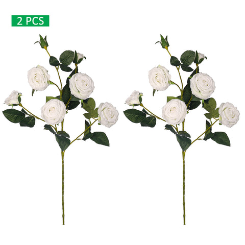 2pcs Artificial Long Stem Rose flowers