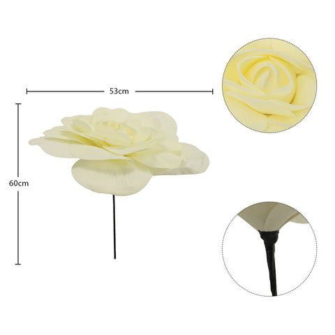 Decoration Foam Flower Wall Cream-PE