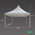 Elegant white party tent for weddings and gatherings