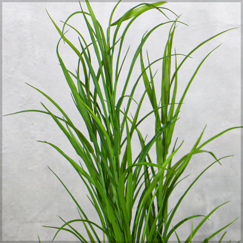 Faux reed grass for floor display