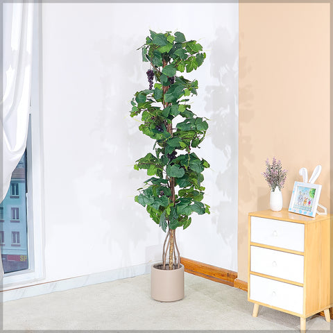 Artificial Potted Grape Plant 170cm Tall