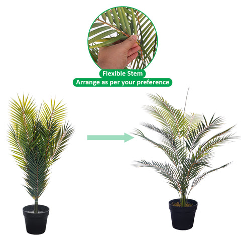 Artificial Parlour Palm Plant with Pot