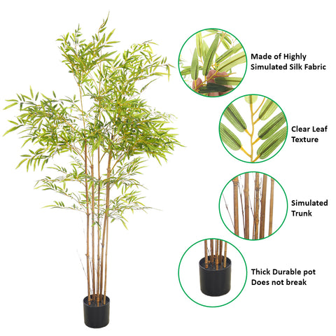 Artificial Bamboo Plant With Natural Dried Stems