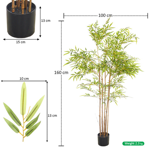 Artificial Bamboo Plant With Natural Dried Stems