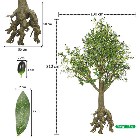 Faux Olive Tree 2.1m Tall