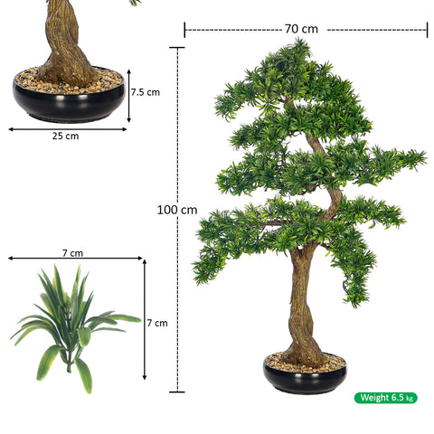 Artificial Potted Decorative Bonsai Plant