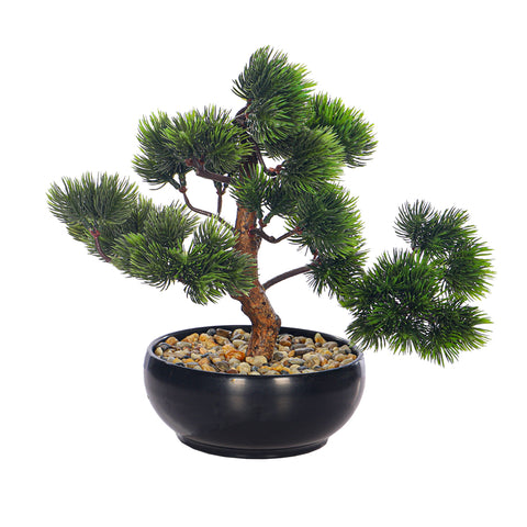 Artificial Potted Bonsai Pine Plant