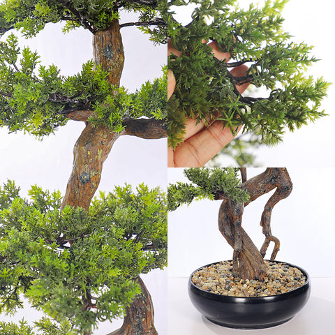 Artificial Potted Cedar Bonsai Plant