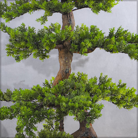 Artificial Potted Cedar Bonsai Plant