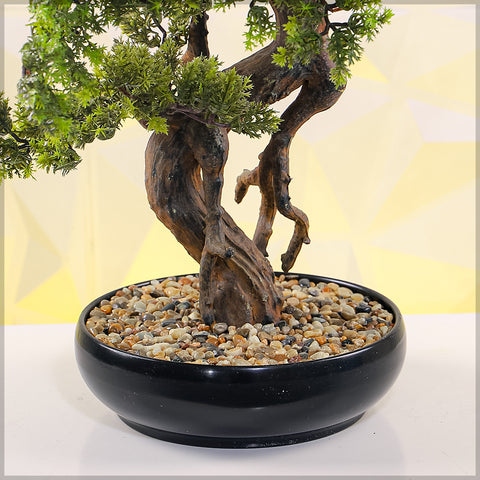 Artificial Potted Cedar Bonsai Plant