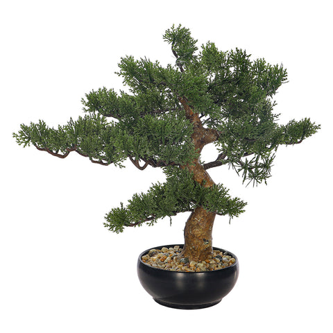 Artificial Potted Cedar Bonsai Plant