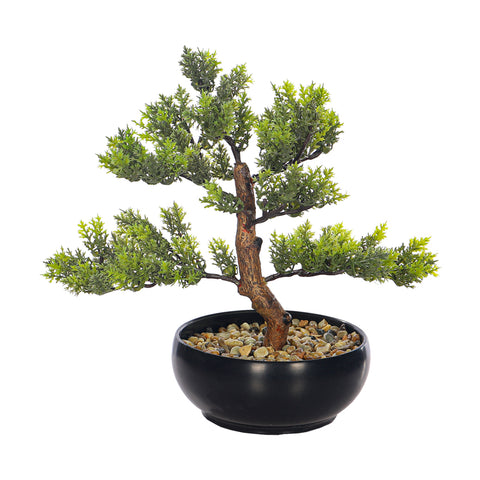 Artificial Potted Cedar Bonsai Plant