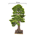 Lifelike faux bonsai tree with pot