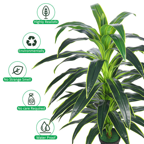 Faux Dracaena Massangeana design