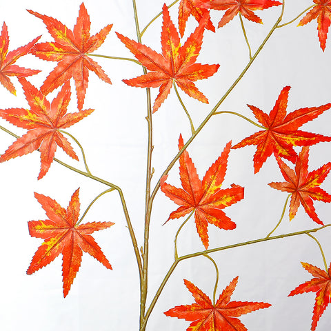 Realistic artificial maple leaves for greenery styling