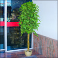 Artificial 2.3m maple tree decoration with vibrant artificial leaves