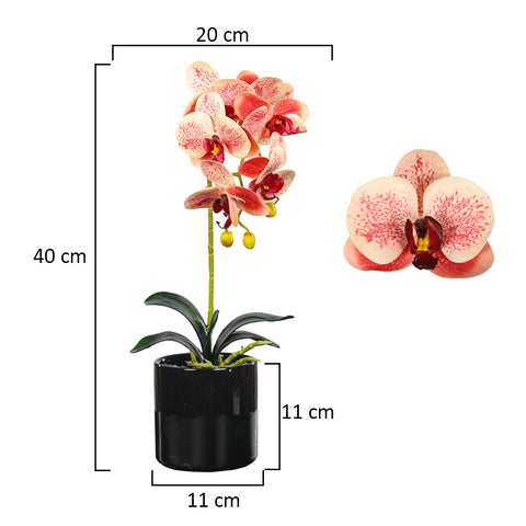 Artificial Potted Orchid Flowers Multicolor