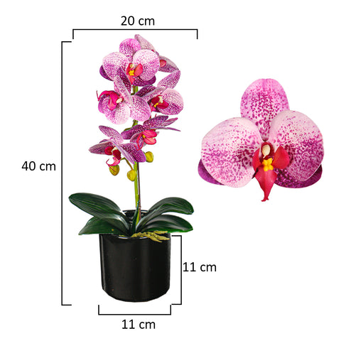 Artificial Potted Orchid Flowers Multicolor