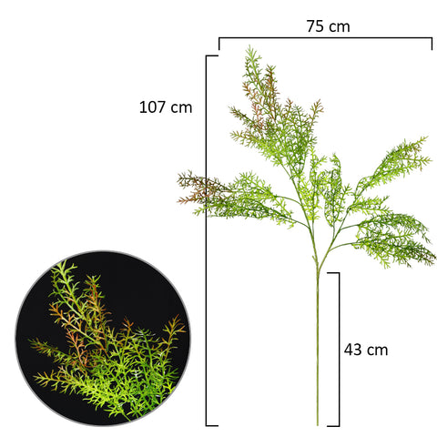 Artificial sprengeri fern for indoor vertical gardens