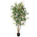 Artificial olive plant for home decor