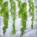 Hanging artificial fern