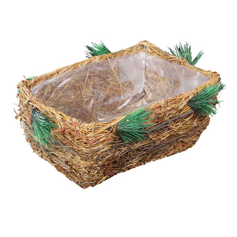 Astonishing Raffia Basket Planter box