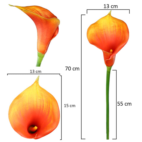 2pcs Artificial Calla Lilies Flowers