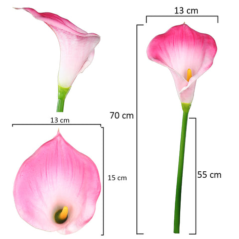 2pcs Artificial Calla Lilies Flowers