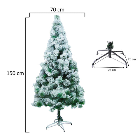 Artificial Snow Frosted Christmas Tree 1.5m High