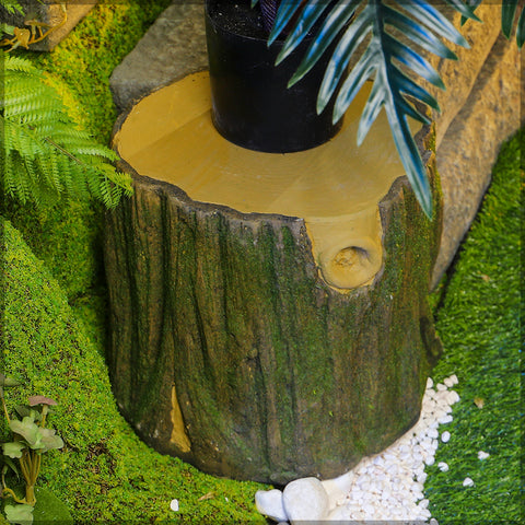 Decorative Mossy Tree Stump