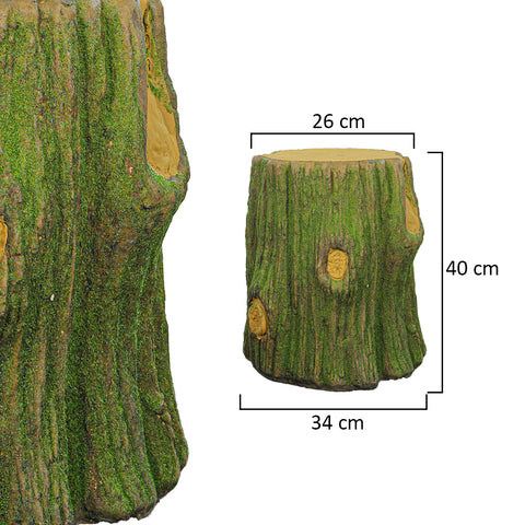 Decorative Mossy Tree Stump