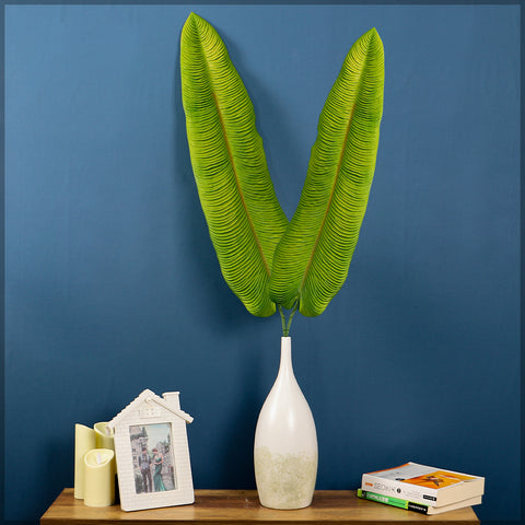 Evergreen artificial banana leaf for home decor