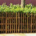 Portable wooden garden fence ideal for decorative garden edging