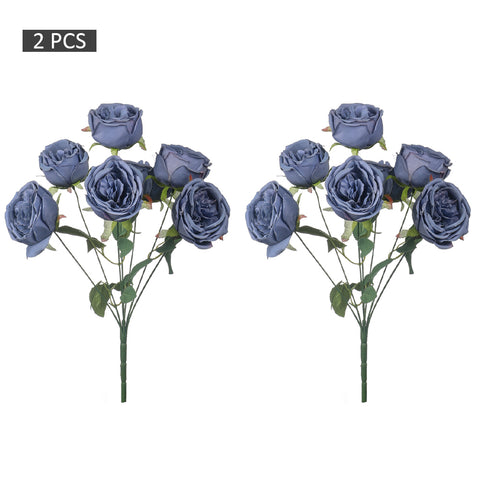 2pcs Artificial Rose Flower Bunch