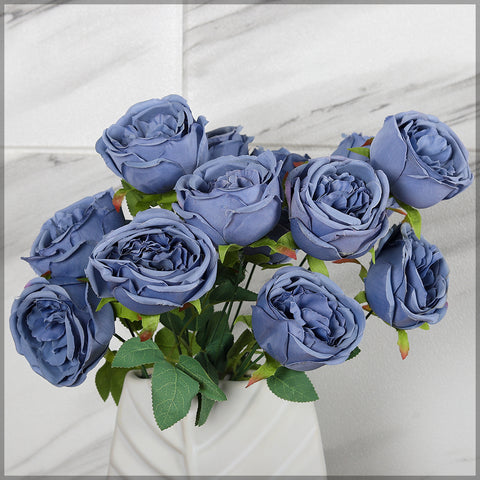 2pcs Artificial Rose Flower Bunch