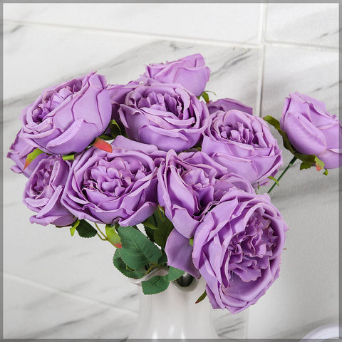 2pcs Artificial Rose Flower Bunch