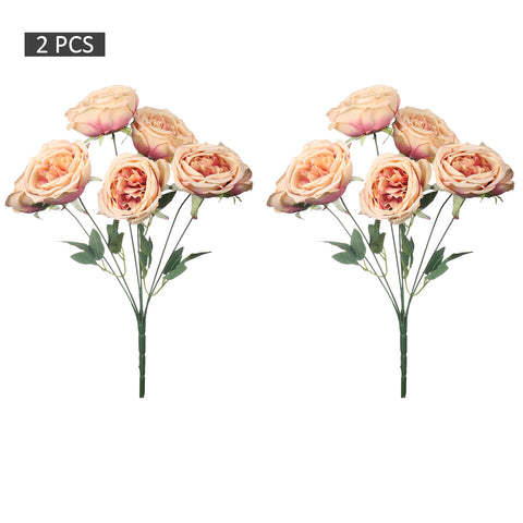 2pcs Artificial Rose Flower Bunch