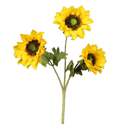 Artificial Silk Yellow Sunflowers