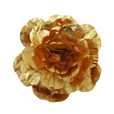 Decoration Paper Flower Wall Gold-PE