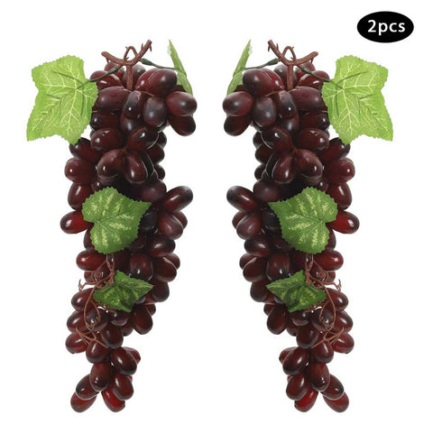 2 Branch of Artificial Purple Grapes