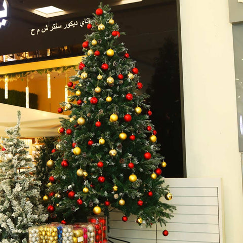 Frosted Tips Christmas Tree With Pine Cones