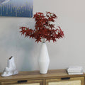 Artificial maple leaf branches for creating fall centerpieces