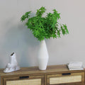 Green artificial maple leaf branches set for home decor